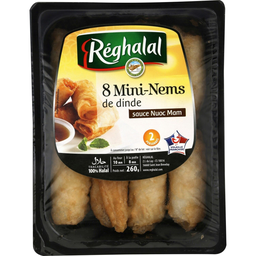 REGHALAL Turkey Mini Spring Rolls with Nuoc mam sauce 8 rolls + sauce 260 g
