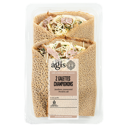 AGIS Galettes jambon champignons emmental 2 x 150 g