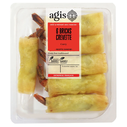AGIS Brick de crevettes au curry 6 pièces 120 g