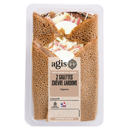 AGIS Galettes chèvre lardons oignons 300 g