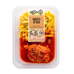 AGIS Paupiette de veau sauce tomate et tagliatelles aux œufs 320 g