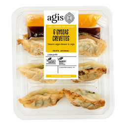 AGIS Gyozas aux crevettes avec sauce soja et aigre douce 160 g