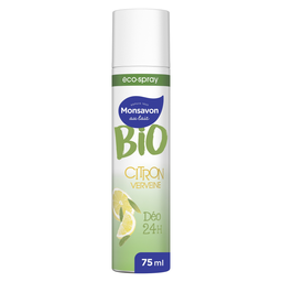MONSAVON Déodorant Spray 24h Bio Citron Touche de Verveine 75 ml