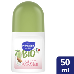 MONSAVON Déodorant Bille Lait Amande Bio 50 ml