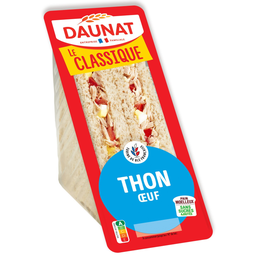 DAUNAT Sándwich Atún y Crudités Pan Integral 160g