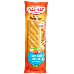 DAUNAT Le Moelleux Sándwich Pan Vienés Atún Huevo Crudités 230 g