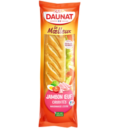 DAUNAT Le Moelleux Sándwich jamón-huevo-crudités 230 g