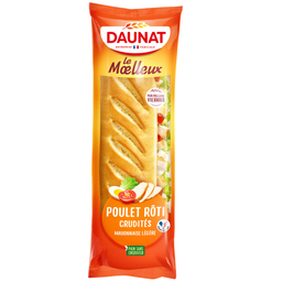 DAUNAT Sandwich Le Moelleux pollo asado crudités mayonesa 230 g