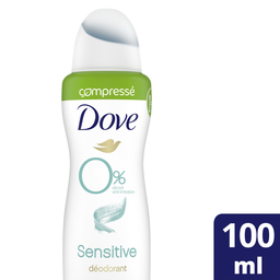DOVE déodorant compressé 0% hypoallergénique 100ml
