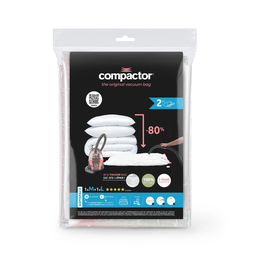 COMPACTOR Housse 2 sacs de rangement sous vide tailles