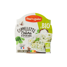 PAUL ET LOUISE Cappelleti chèvre & épinard Bio 285 g