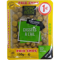 TROPIC APERO Olives vertes cassées Grandoise 150 g
