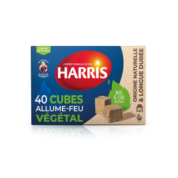HARRIS Allume-feux Cubes Végétal Bois et Cire