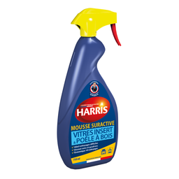 HARRIS Mousse suractive nettoyante vitres insert et poêle à bois 750ml