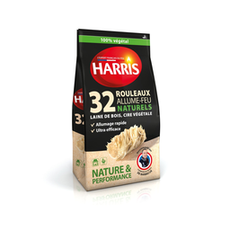 HARRIS Encendedores en rollos naturales, bolsa de 32