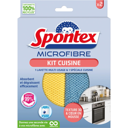 PARIS PRIX Lavette microfibre Cuisine SPONTEX