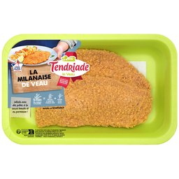 TENDRIADE Escalope Veau Escalopes Milanaises 200 g