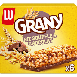 GRANY Barres Céréales Chocolat Riz Soufflé LU