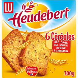 HEUDEBERT Biscottes 6 cereales 300 g