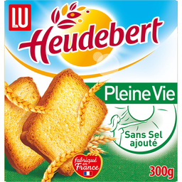 HEUDEBERT Biscotes Pleine vie Sin sal añadida 300 g