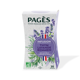 PAGES Infusion Thym Lavande Romarin Bio