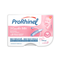 PRORHINEL Mouche bébé et 2 Embouts Souples Jetables