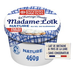 PAYSAN BRETON Fromage Fouetté Madame Loïk Nature au sel de Guérande PAYSAN BRETON