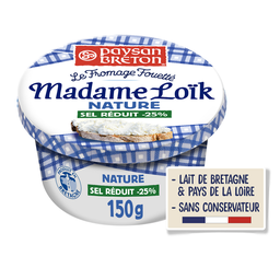 PAYSAN BRETON Madame Loïk Fromage fouetté nature réduit en sel 150g
