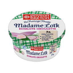 PAYSAN BRETON Madame Loïk Fromage fouetté à tartiner échalote et ciboulette 275g
