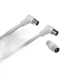 METRONIC Cabo coaxial macho/fêmea angular, 2m