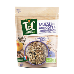 TERRES ET CEREALES muesli sarrasin pommes & miel bio et sans gluten 300 g