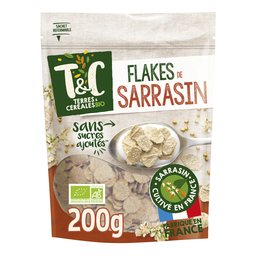 TERRE&CEREALES TERRES ET CEREALES Flakes de sarrasin sans sucres ajoutés bio 200g