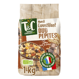 TERRES&CEREALES BIO Muesli croust duo pepite