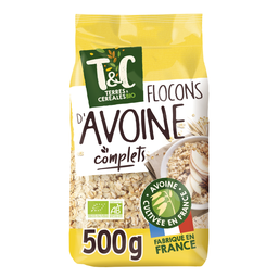 TERRE&CEREALES Céréales flocons d'avoine complets Bio TERRES & CEREALES BIO