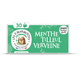 MARMOTTES Infusion Menthe Tilleul Verveine LES 2