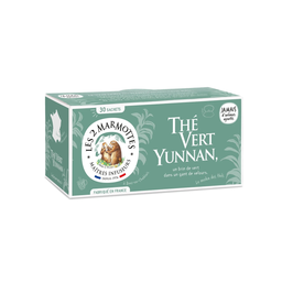 LES 2 MARMOTTES Thé Vert Yunnan Bio 58 g