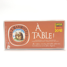 LES 2 MARMOTTES " A TABLE" boite de 30 sachets, 51g