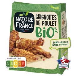 NATURE DE FRANCE Grignottes de poulet bio 250g
