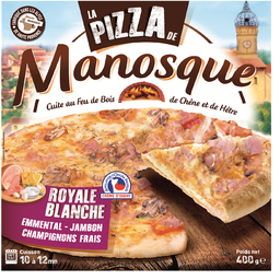 LA PIZZA DE MANOSQUE Pizza royale blanche 400g