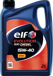 ELF Evolution 500 Diesel 15W-40, Huile Moteur, 2 Litres