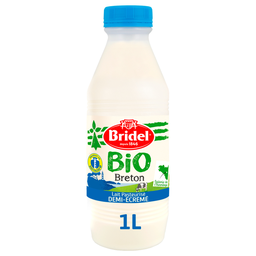 BRIDEL Lait Demi-Ecrémé Bretagne Bio