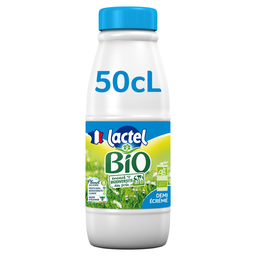 LACTEL Leite meio-gordo 1,5% mg BIO 50 cl