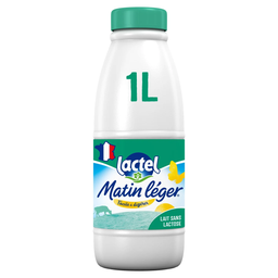 LACTEL Leite sem lactose Matin Léger magro 0% MG 1 L