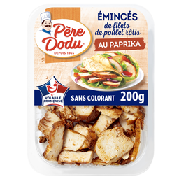 PERE DODU Émincés de filets de poulet rôtis au paprika 200 g