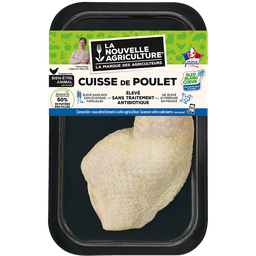LA NOUVELLE AGRICULTURE Cuisses de poulet, LA NOUVELLE AGRICULTURE, France, 1 pièce, barquette, 220g