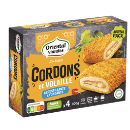 ORIENTAL VIANDES Cordon bleu halal de dinde ORIENTAL VIANDES