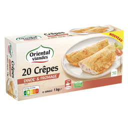 ORIENTAL VIANDES Crêpes halal dinde/fromage ORIENTAL VIANDES