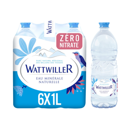 WATTWILLER Agua mineral natural 6 x 1 L