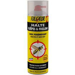 FULGATOR Insecticide Spray Guêpes et Frelons Jet Longue Portée