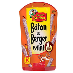 JUSTIN BRIDOU baton mini poulet 100g